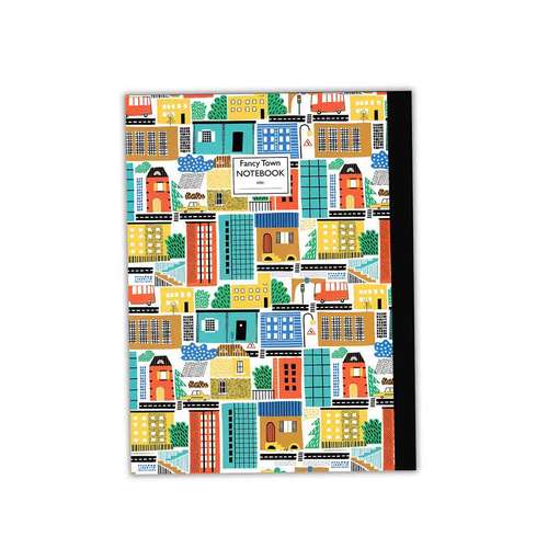 دفتر مشق 100 برگ پاپکو مدل PN-912014 طرح فانتزی شهری