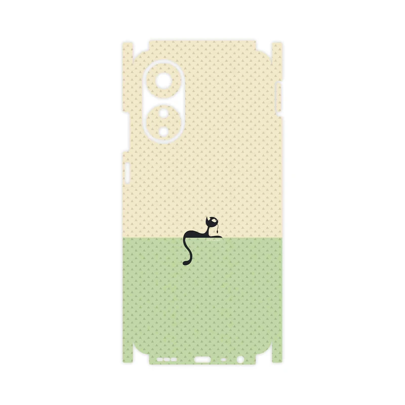 برچسب پوششی ماهوت مدل Minimal Internet Cat Icon-FullSkin مناسب برای گوشی موبایل اپو A78 4G