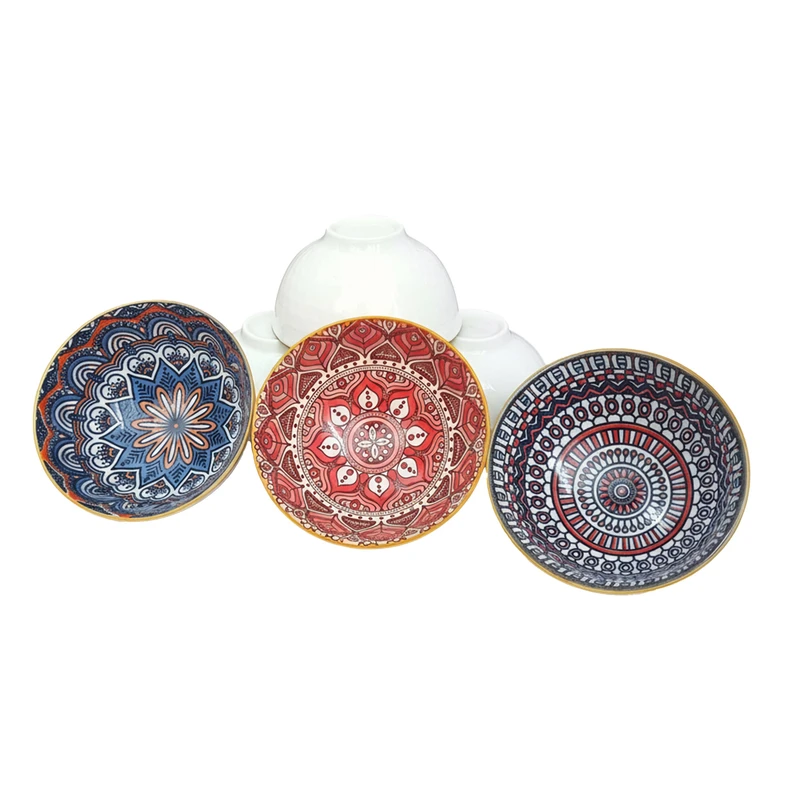 پیاله مدل چند رنگ مجموعه 6 عددی