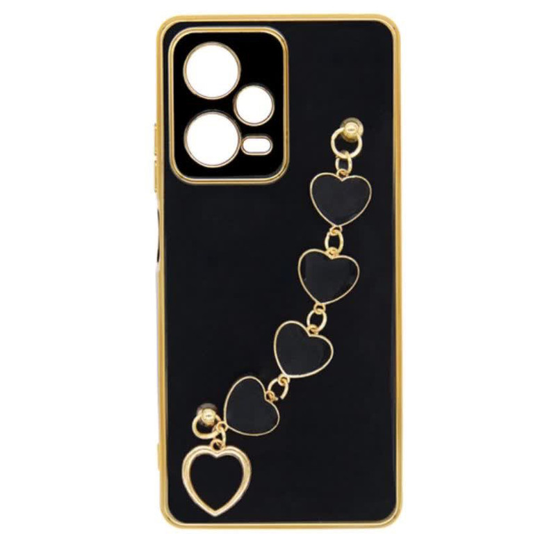 کاور مدل زنجیری طرح قلب مناسب برای گوشی موبایل شیائومی Poco X5/ Redmi Note 12 5G