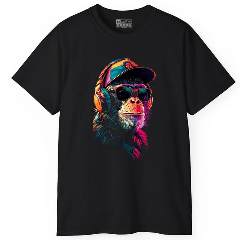 تی شرت آستین کوتاه مردانه پاد آفرین مدل موزیک کد PT349