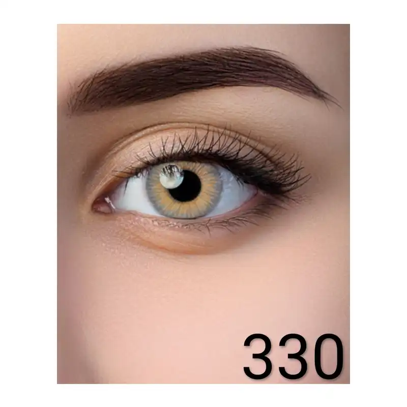 لنز چشم الگانس کد 330 رنگ طوسی عسلی