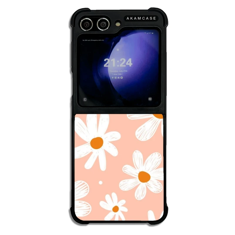 کاور آکام مدل AMCWSGZFLIP5-FLOWERS18 مناسب برای گوشی موبایل سامسونگ Galaxy Z Flip 5