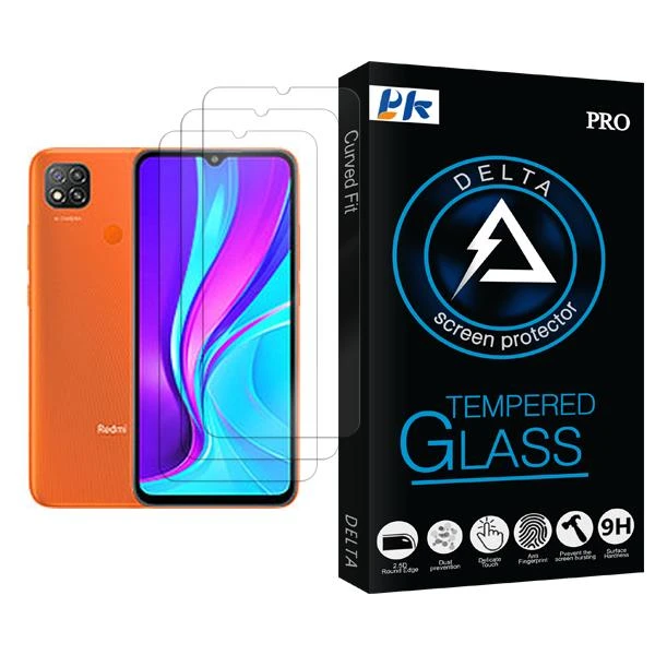 محافظ صفحه نمایش پی کی مدل Delta Glass MIX003 مناسب برای گوشی موبایل شیائومی Redmi 9 (India) بسته سه عددی