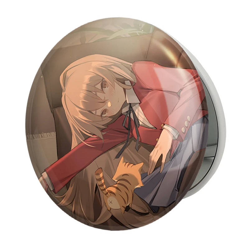 آینه جیبی خندالو طرح تایگا انیمه تورادورا مدل تاشو کد 32486