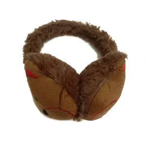 گوش گیر زمستانی بچگانه مدل خرسی رنگ قهوه ای