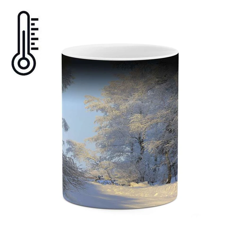 ماگ حرارتی کاکتی مدل منظره برفی کد mgh15096