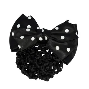 گیره مو زنانه مدل خال خال کیسه دار کد G_Lnd_3174