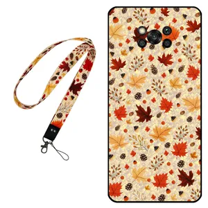 Megafone Fall 0017 Cover For Xiaomi Poco X3 / X3 NFC / X3 Pro Mobile Neckband