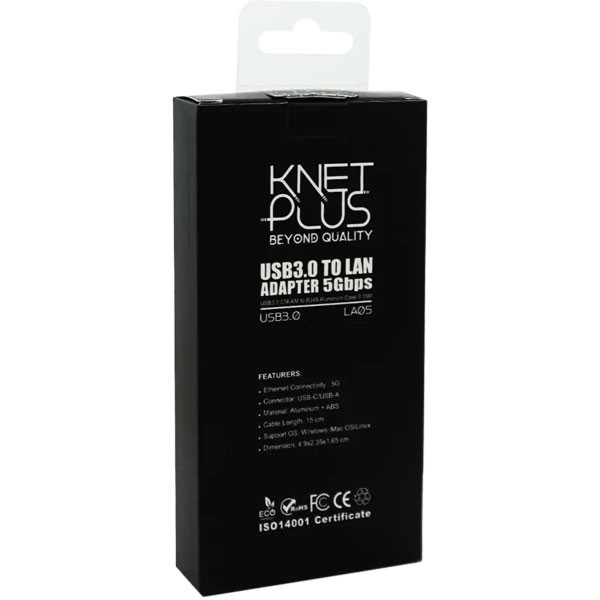 مبدل USB-C به LAN کی نت پلاس مدل KP-LA05