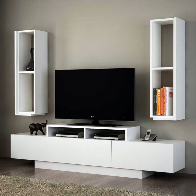 میز تلویزیون مدل DLF23L به همراه شلف دیواری