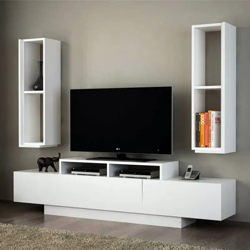 میز تلویزیون مدل DLF23L به همراه شلف دیواری