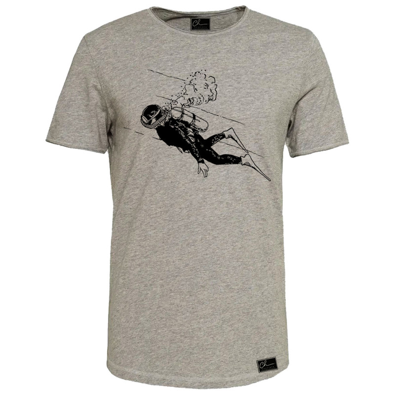 تیشرت آستین کوتاه مردانه مدل M230 رنگ طوسی