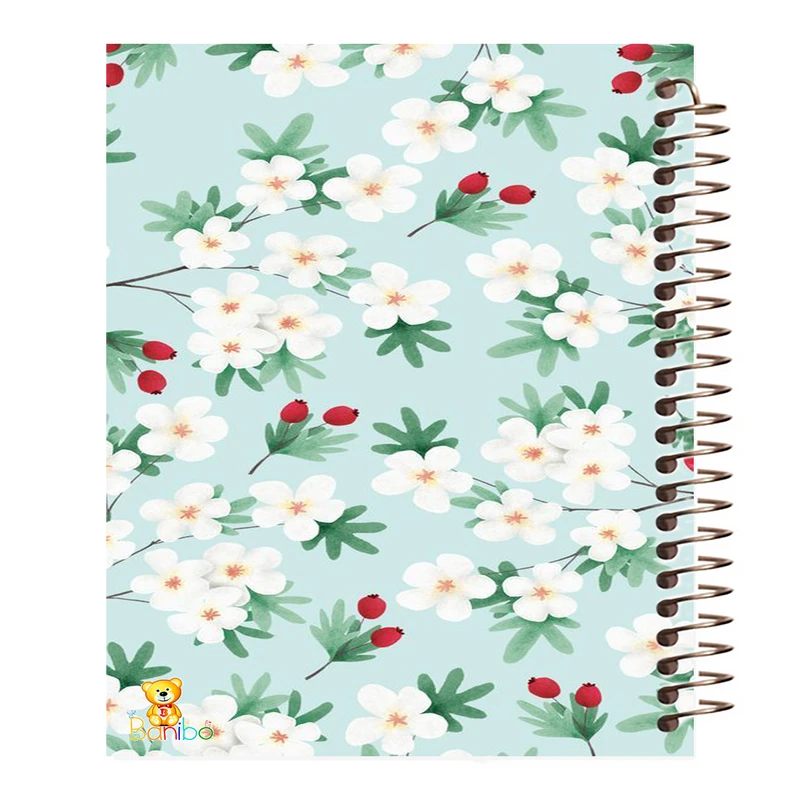 دفتر مشق 100 برگ بانیبو طرح گل کد 107