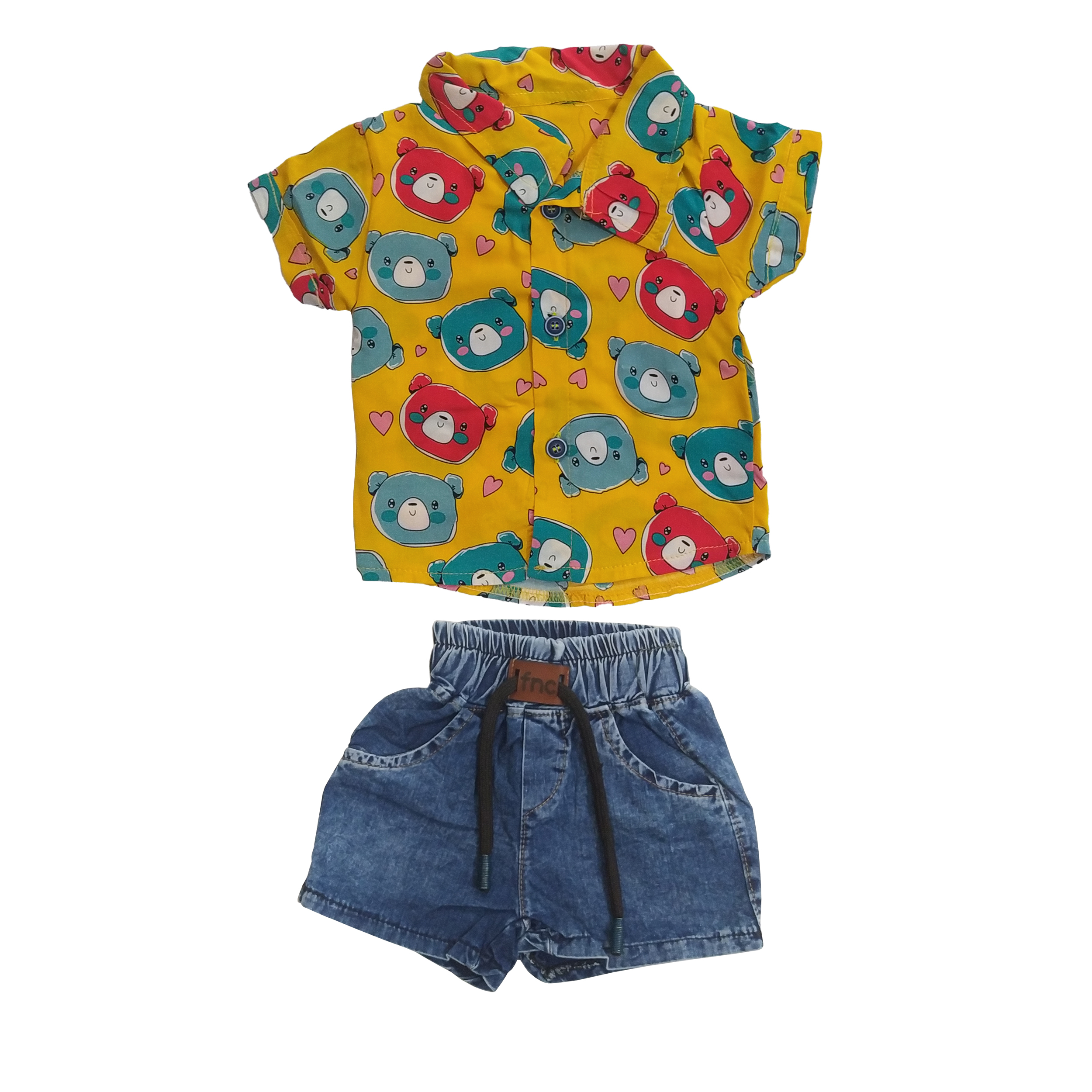 ست پیراهن و شلوارک پسرانه مدل R10