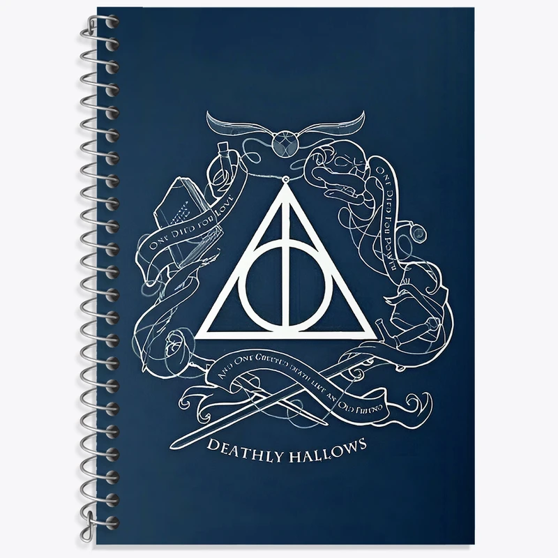 دفتر زبان 50 برگ خندالو مدل سه خط طرح هری پاتر (Harry Potter) کد N3159