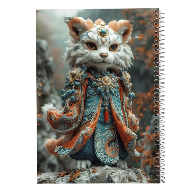 دفتر ژورنال نویسی 50 برگ مدوپد مدل نقطه ای طرح حیوانات فانتزی کد DF16467