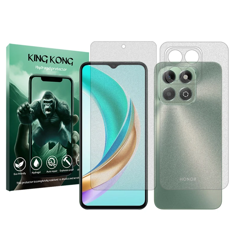 محافظ صفحه نمایش مات کینگ کونگ مدل Tough مناسب برای گوشی موبایل آنر X6b به همراه محافظ پشت گوشی