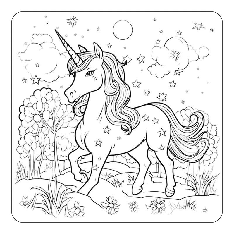 مگنت کاکتی طرح اسب تک شاخ و یونیکورن مدل mp32560