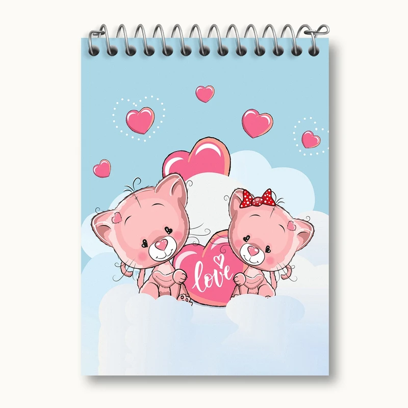 دفتر یادداشت 50 برگ خندالو مدل عاشقانه کد 27129