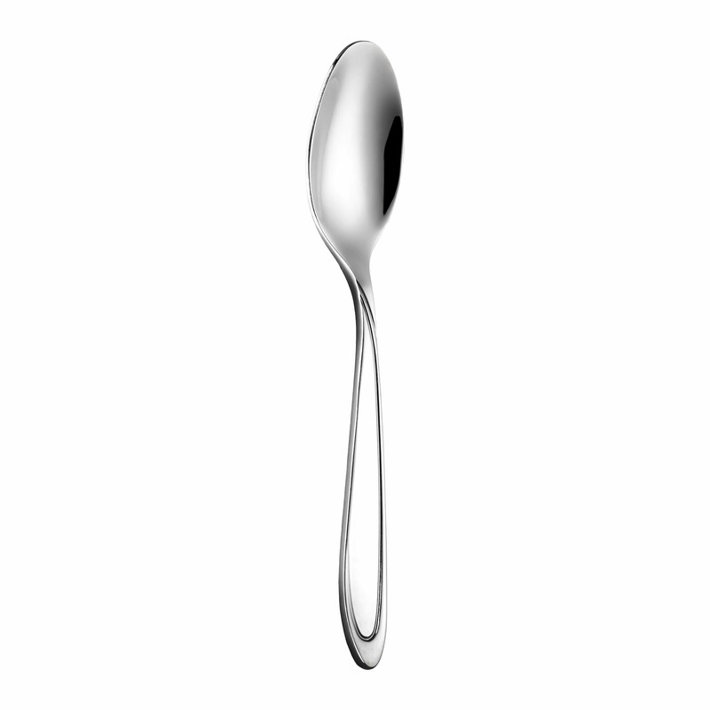 قاشق چای خوری ناب استیل مدل لوزان استیل براق بسته 6 عددی