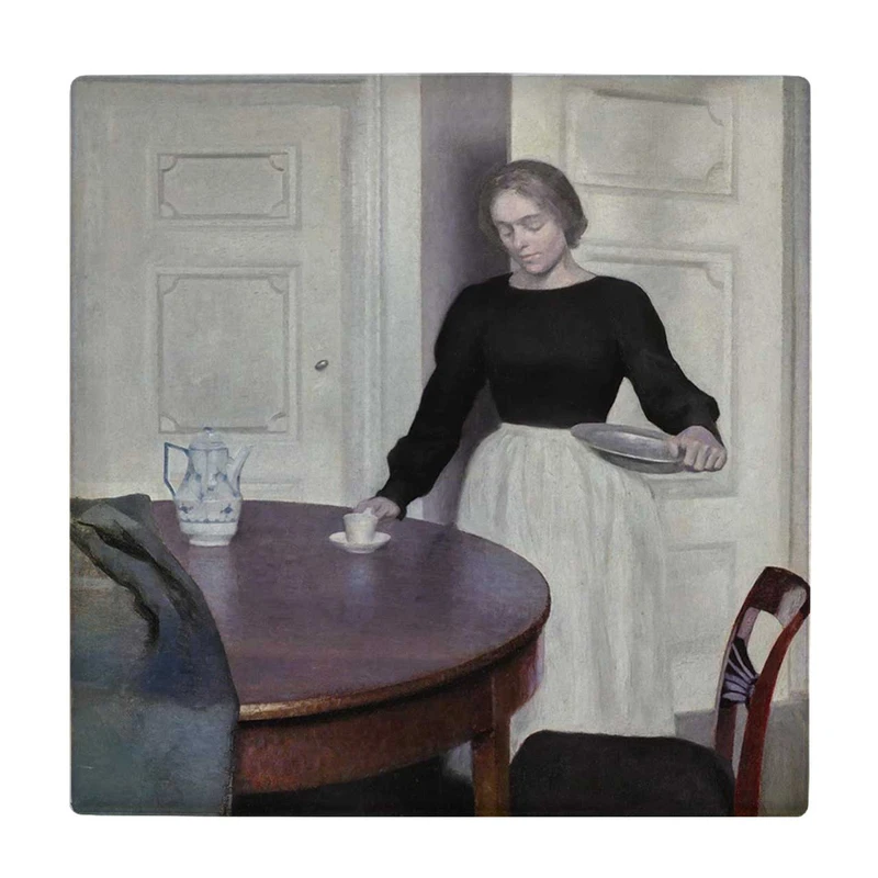 زیر لیوانی طرح نقاشی خدمتکار کد    3182293_317