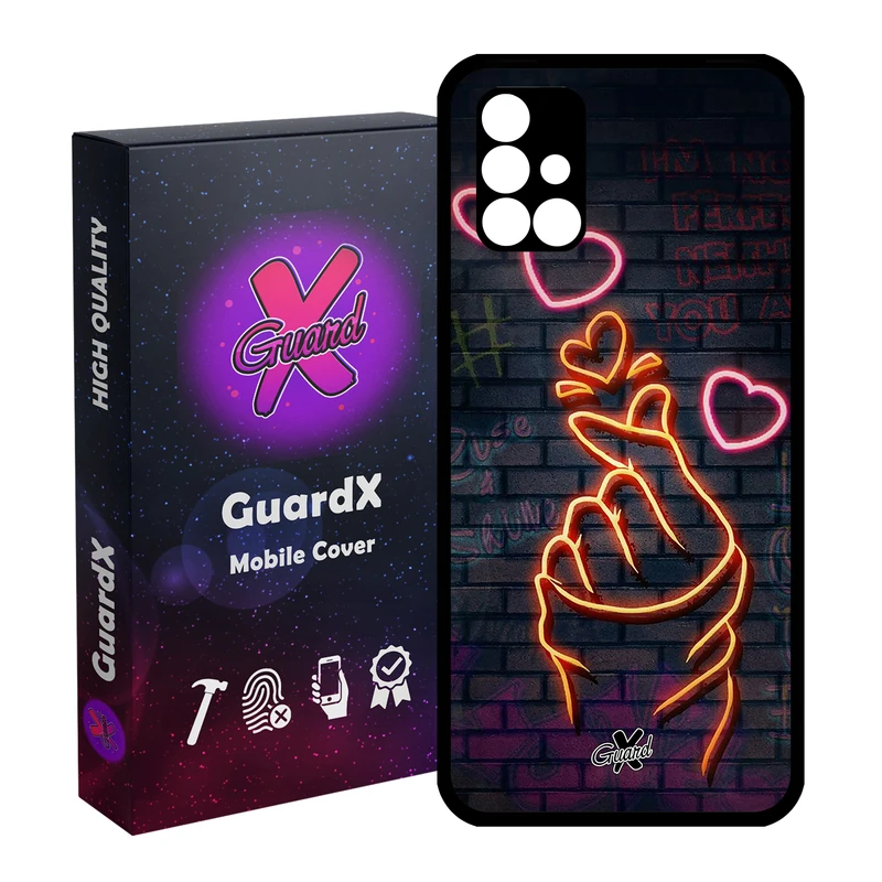 کاور گارد ایکس طرح Love مدل Glass10022 مناسب برای گوشی موبایل سامسونگ Galaxy A51 5G