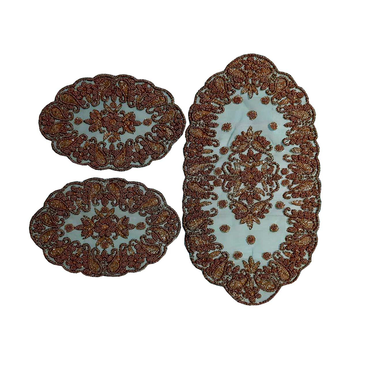 ست سه تکه رومیزی سوزن دوزی مدل A-75