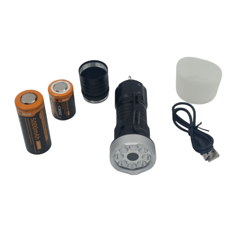چراغ قوه دستی یئماو مدل ym-f963x با نور چند رنگ