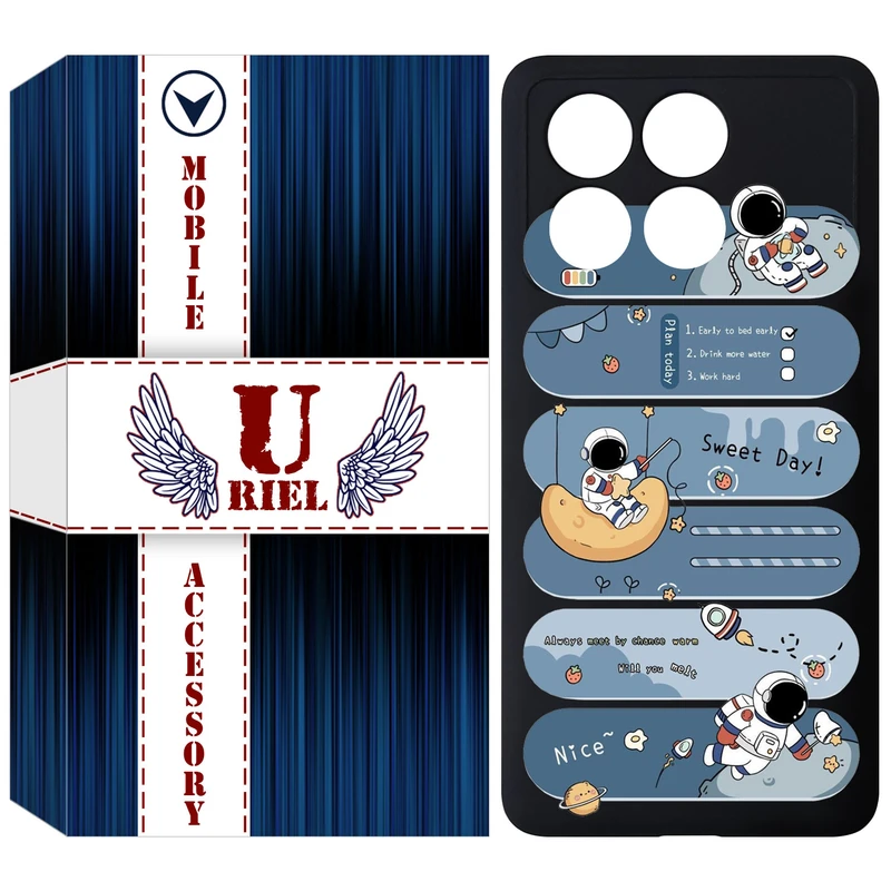 کاور یوریل مدل KSH کد 18 طرح فضانورد مناسب برای گوشی موبایل شیائومی Poco X6 Pro