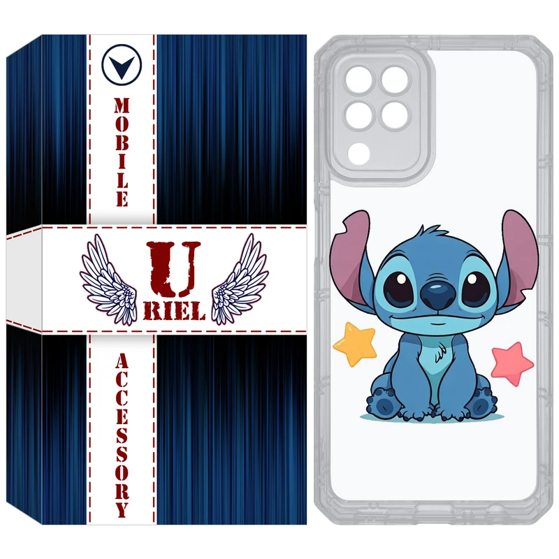 کاور یوریل مدل Clear کد 70 طرح استیچ مناسب برای گوشی موبایل سامسونگ Galaxy A22 4G / M32 / M22