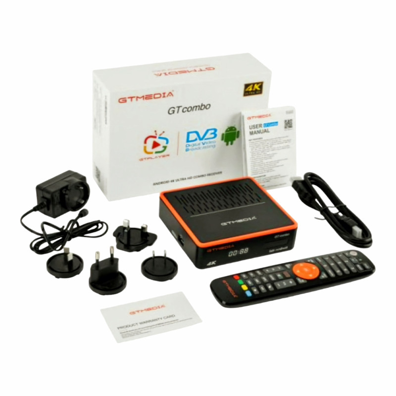 اندروید باکس جی تی مدیا مدل combo 4K