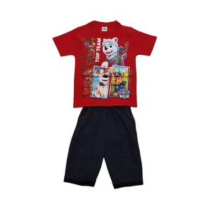 ست تی شرت و شلوارک پسرانه مدل ASH460