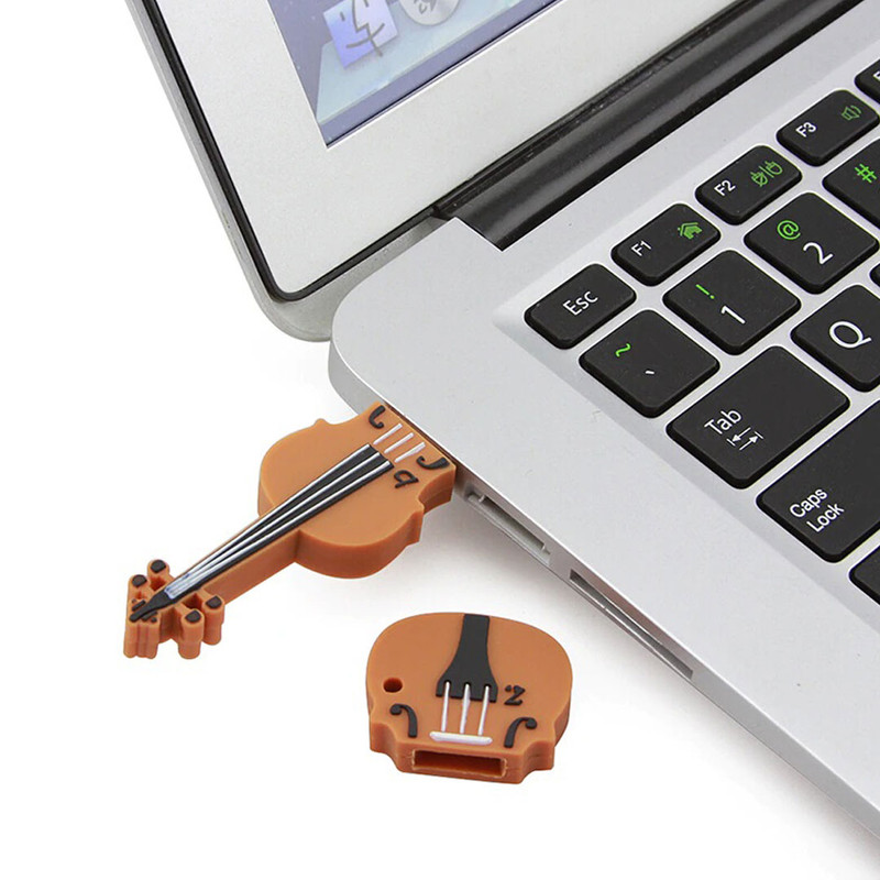فلش مموری طرح ویولون مدل Ul-PVC-Violin03 ظرفیت 8 گیگابایت