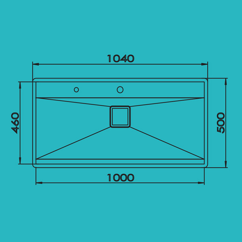 سینک ظرفشویی استیل توکار دو لگنه مدل بنتو D104 سینک ظرفشویی استیل توکار دو لگنه مدل بنتو D104