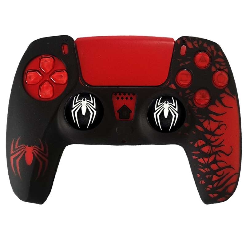 محافظ دسته بازی پلی استیشن 5 مدل Spider PS5502 به همراه روکش آنالوگ محافظ دسته بازی پلی استیشن 5 مدل Spider PS5502 به همراه روکش آنالوگ