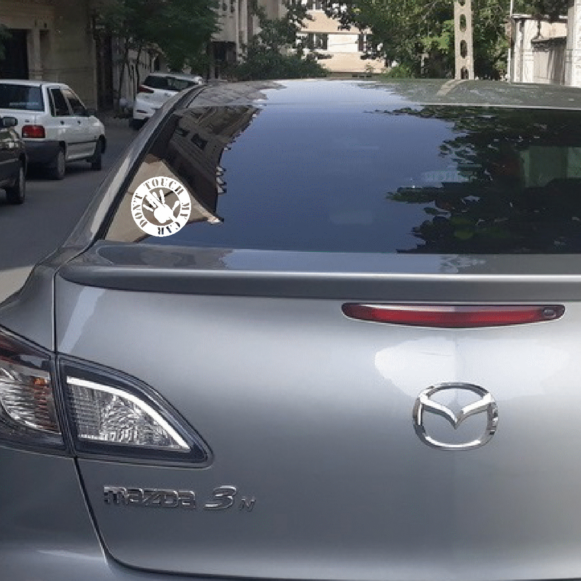 برچسب بدنه خودرو شیپرس طرح DONT TOUCH کد Sd005S