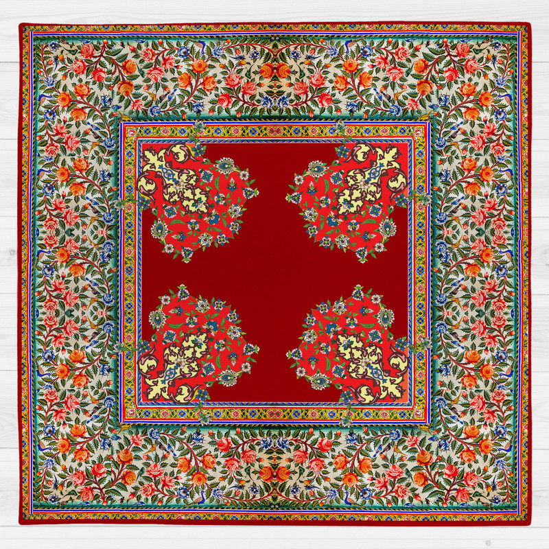 رومیزی طرح گل ریز کد 9987