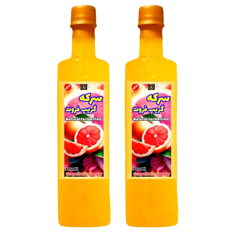 سرکه گریپفروت مجلی سرکه سرا - 500 میلی لیتر بسته 2 عددی