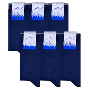 جوراب مردانه هورا مهر مدل HM-S-NAVY مجموعه 6 عددی