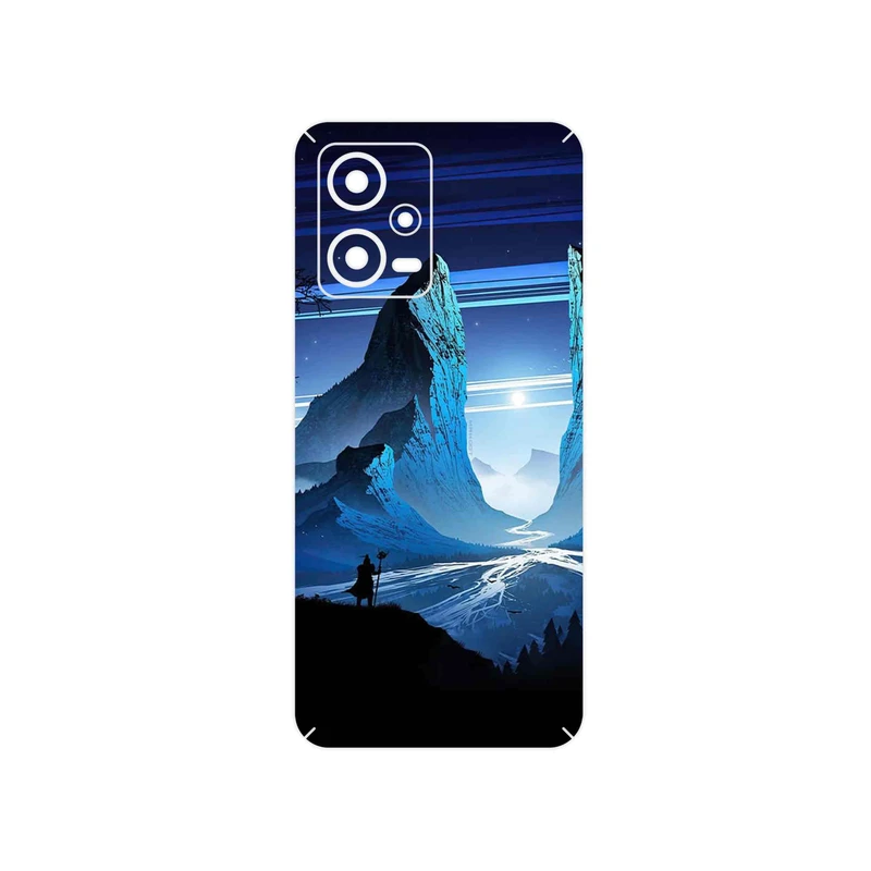 برچسب پوششی ماهوت مدل Blue Mountains Digital Art مناسب برای گوشی موبایل شیائومی Redmi Note 12 5G