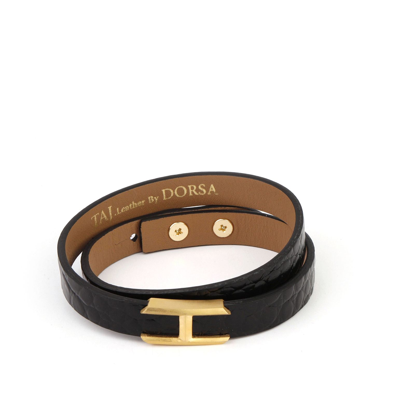 دستبند طلا 18 عیار مردانه تاج مدل G183 -  - 1