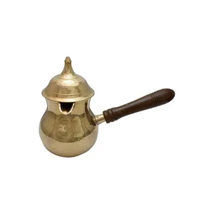 قهوه جوش برنجی مدل درب دار کد s13