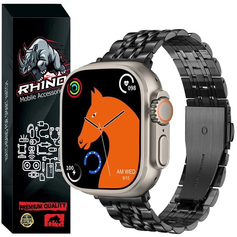 بند راینو مدل 7Bead مناسب برای ساعت هوشمند اسمارت T900 Ultra