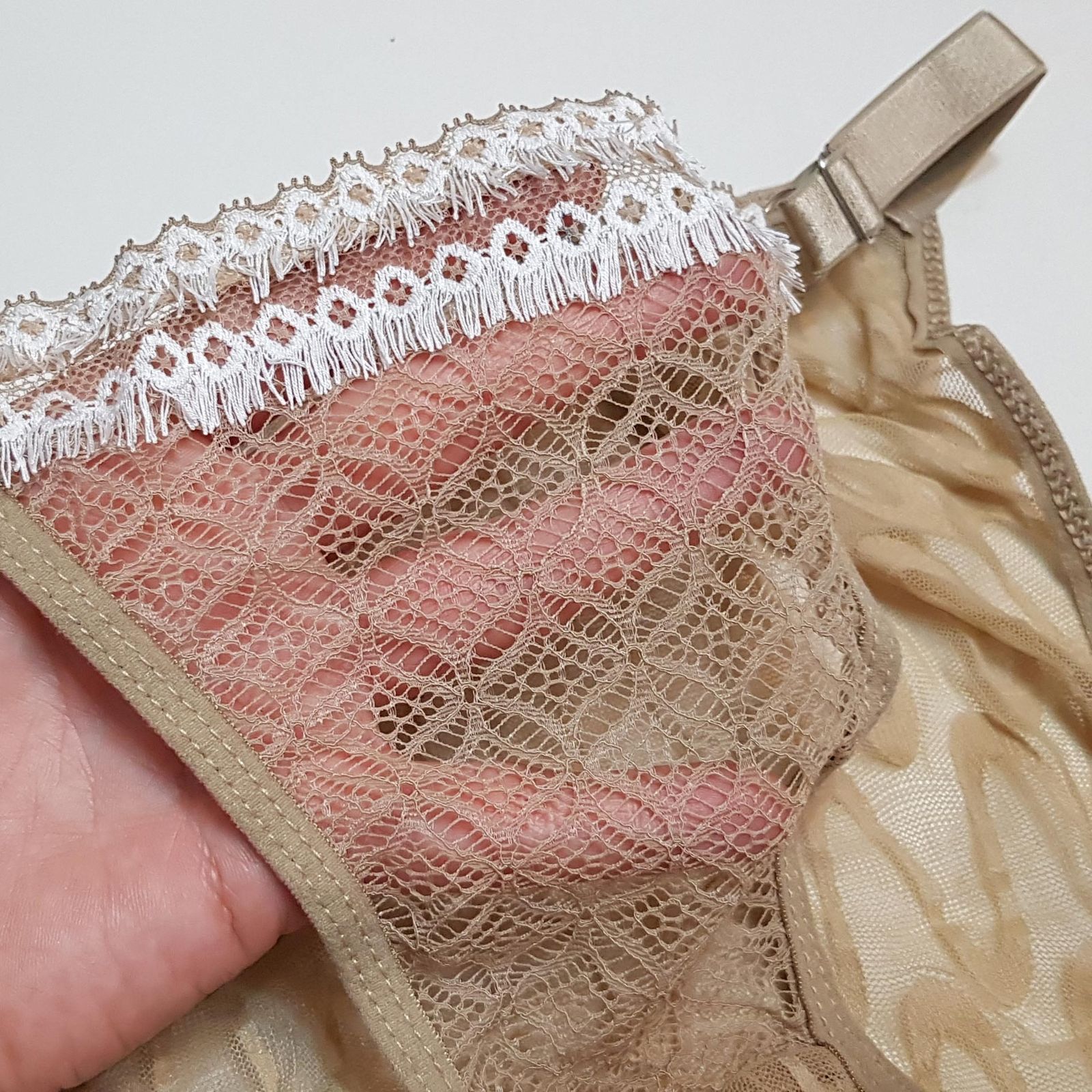 ست شورت و سوتین زنانه کارنا رز مدل هارنس فنردار کد 4863-2052 رنگ کرم -  - 5