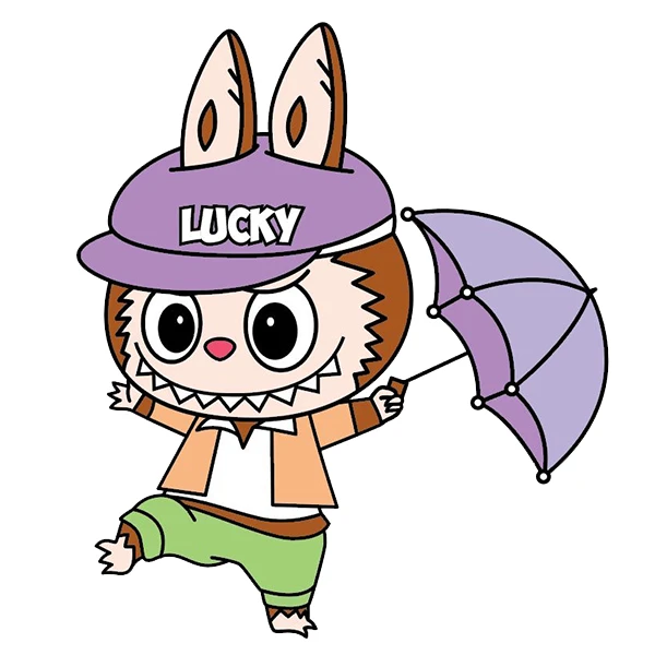 استیکر پارچه و لباس پاد آفرین طرح لبوبو کد 34