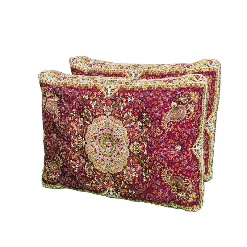 پشتی ترمه مدل خاتون بسته 2 عددی