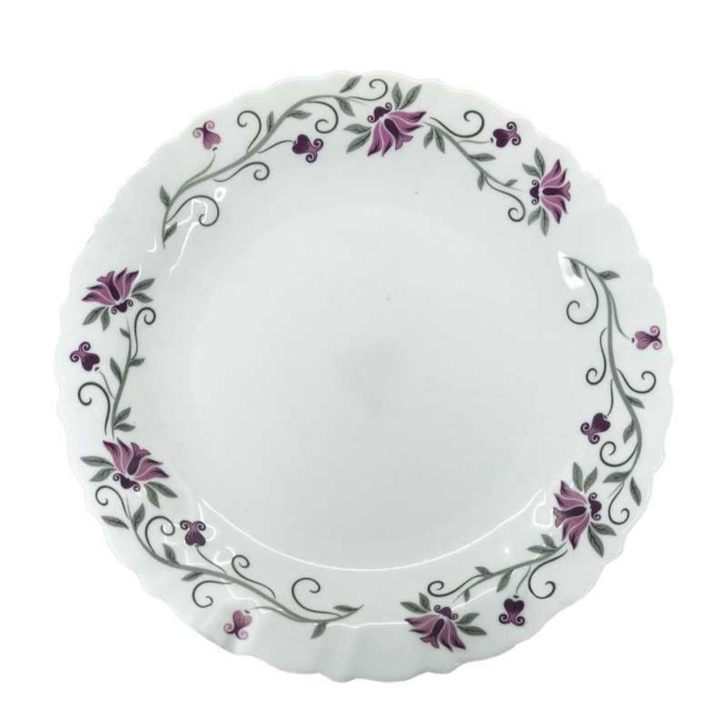 بشقاب غذاخوری پارس اپال مدل لیندا کد 124 بسته 6 عددی