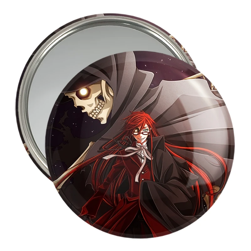 آینه جیبی خندالو مدل گریل انیمه خادم سیاه Black Butler  کد 16330