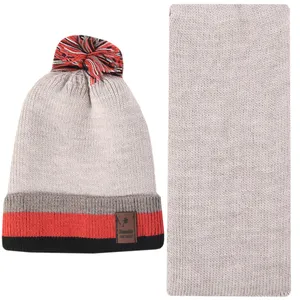 ست کلاه و شال گردن بافتنی بچگانه مدل PJ-106995